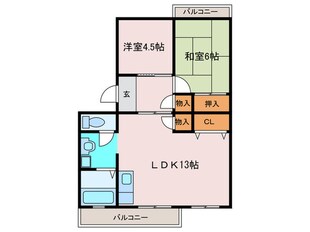 サニーホームズ横山の物件間取画像